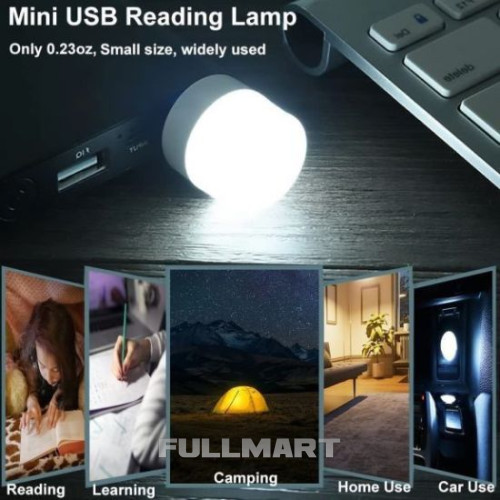 Портативна світлодіодна лампа-ліхтарик нічник 1W USB LED Light білий